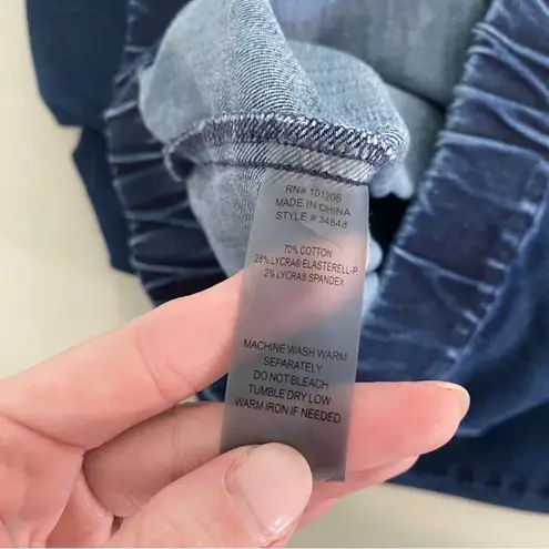 Soft Surroundings Pull-on Elastic Waist Dark Wash Skinny Jeans Jegging XS Petite