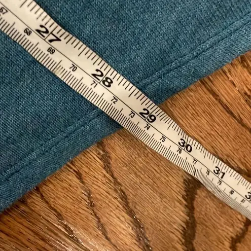 J. Jill Pure Jill teal shark bite cowl neck tunic sweater xs Blue