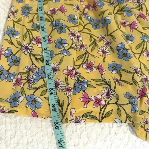 Emma & Michele NWT Cottagecore Dress Floral Puff Sleeve Sunshine Yellow Small