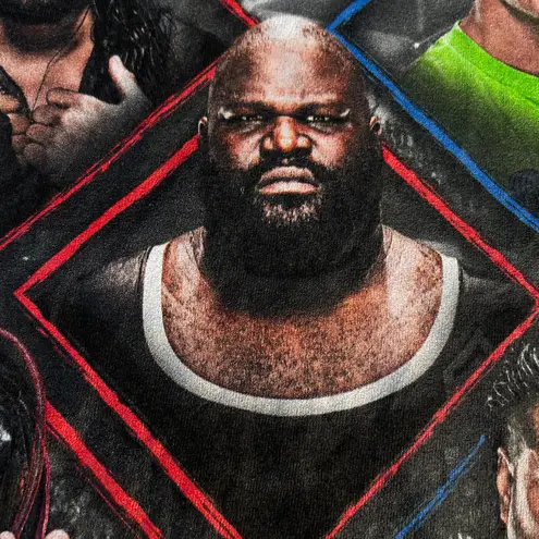 Port & Company Vintage WWE Raw Smackdown Live Black Graphic T-shirt