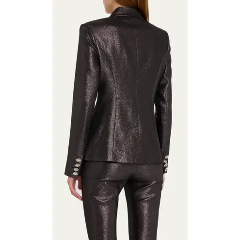 Ramy Brook Women's Gold Wren Lined Metallic Single-Breasted Blazer Size 2