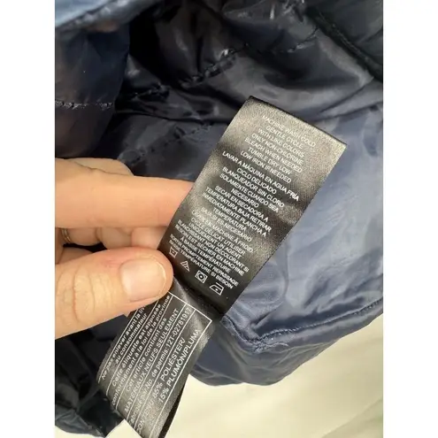 Big Chill Puffer Coat Women Small Navy Blue Outdoor Full Zip Cozy Hiking Winter