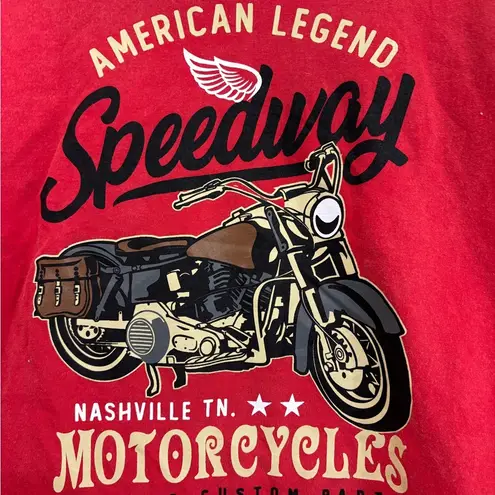 Obsessive Love Graphic Tee, Motorcycle, Distressed Fade