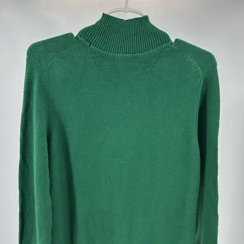 Free Assembly green mock neck midi sweater dress XL soft holiday winter modest