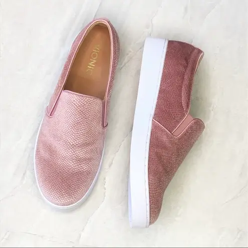 Vionic NEW Midi Holiday Velvet Slip-On Sneakers Blush Pink Women’s Size 6 Shoes