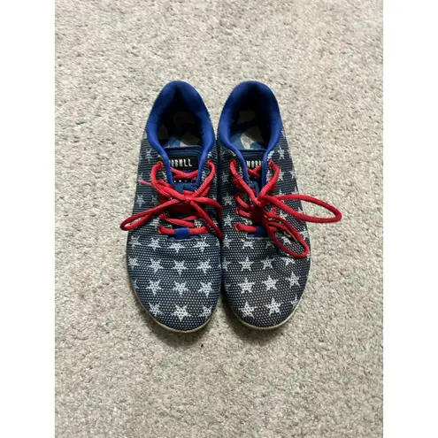 Nobull Project Flag Trainers Fitness Shoes Navy White Red Women Size 10.5 Men 9 Blue