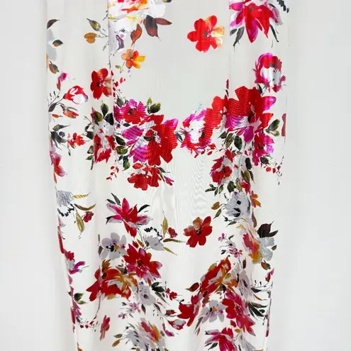 Black Halo NWT Eve Lena Sheath Midi Dress in Floral Fire Blossom Size 2 NEW
