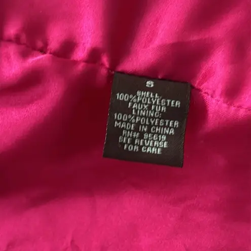 FEVER FAUX FUR JACKET SZ: S Pink