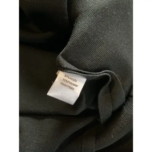 Ming Wang Sleeveless Dress Knit Sheath Black Women's Size PXL Stretch Office