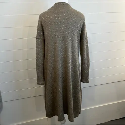 Live in the Moment Elegant Open-Front Cardigan - Taupe Popcorn Style Small