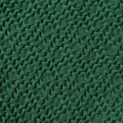 BERLOOK Textured Wide Waistband Bikini TOP ONLY 68 Green