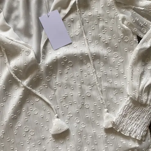 MISA Los Angeles Siena Top in Pearl Clip Dot