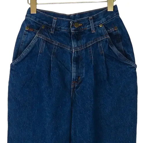 1990s Vintage Chic High Rise Straight Leg Tapered Mom Jeans Size 10 28" Blue