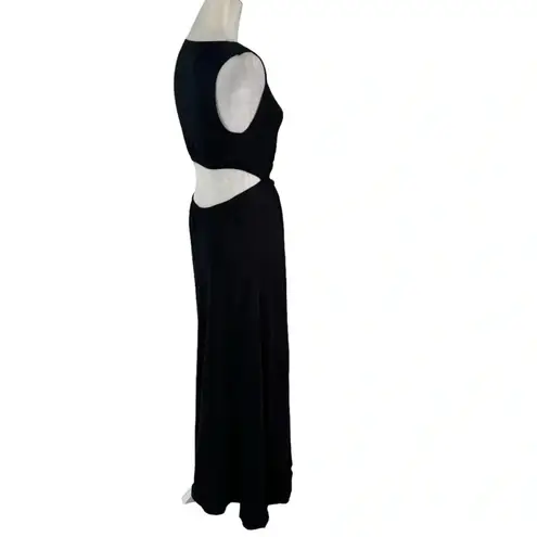 Bec & Bridge Knit Cutout Jimi Maxi Dress Black Size 2 with FLAW