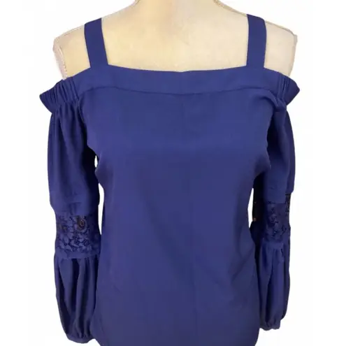 Thalia Sodi Mint Condition Blue Blouse. Size Small