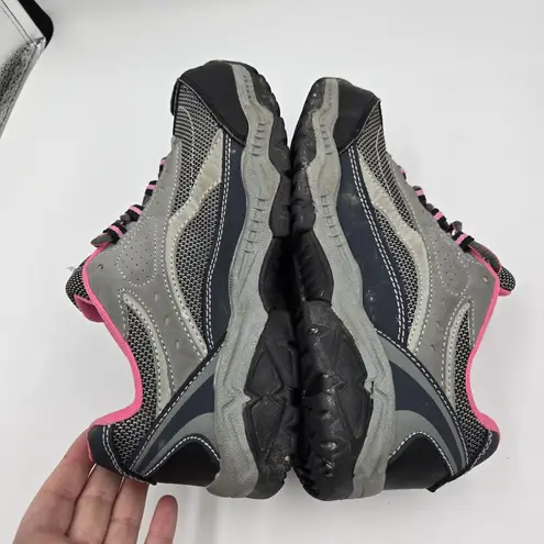 BRAHMA Sarah Steel Toe Work Shoes Sneakers Boots Women’s Size 7.5 Pink Gray