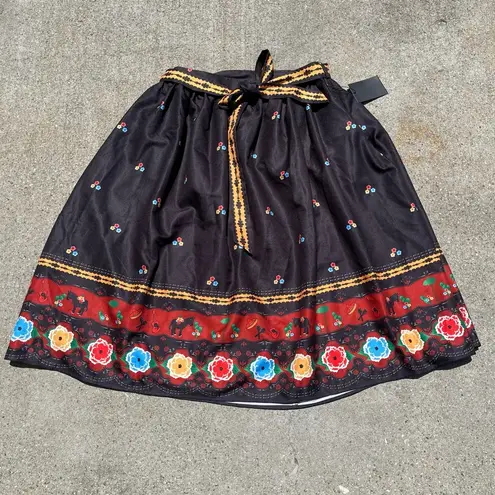 Voodoo Vixen Charlotte Border Print Skirt Size M