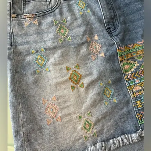 Hydraulic Soho High Rise Denim Skirt Vintage Southwestern Y2K size 10