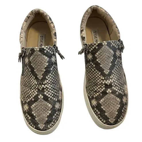 Steve Madden  Women's Glaammar Slip On Platform Sneaker In Snake - Gray, 7US