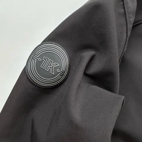 Lyft Womens 1K Ride Nylon Full Zip Jacket Reward Club Coat Black Small