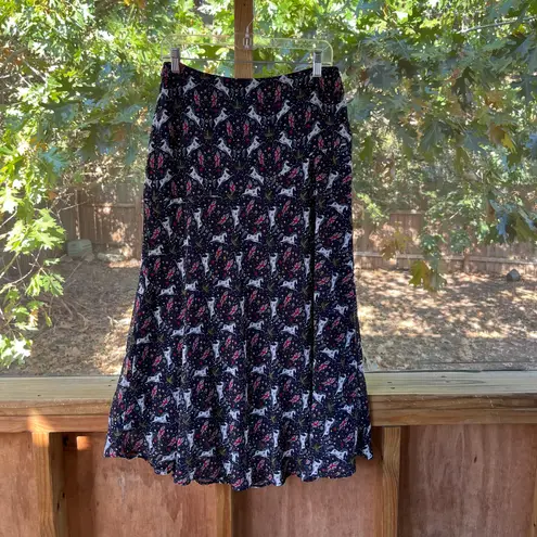 Boden Women's Navy Union Jack Midi Skirt 6R Blue Size 6