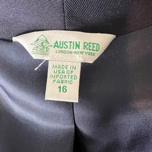 Austin Reed Navy Women’s Suit Jacket 100% Worsted Wool Size 16 Vintage Blue