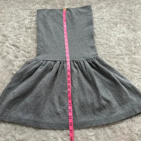 Cute Japanese Fashion Whim Gazette Gray Strapless Knit Tube Top Mini Dress Tunic