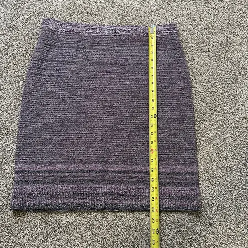 Etcetera purple, black & cream knit pencil skirt size L