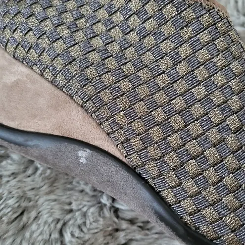 Alexis Zee Hand-Woven Ankle Booties Wedge Shoes Size 39