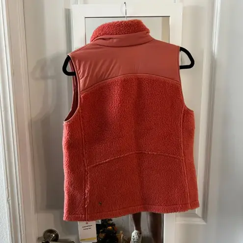 Lululemon NWT  Athletica Textured Fleece Full Zip Vest Size 6 Color Pink