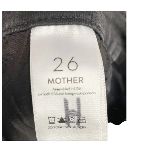 Mother The Pixie Ankle Fray Jeans Size 26 Black