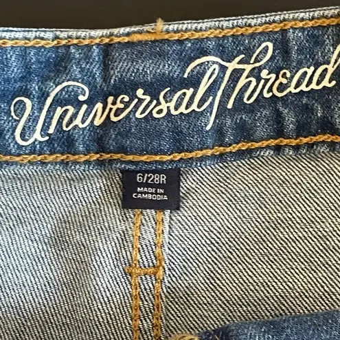 Universal Threads Universal Thread High Rise Shortie Short Size 6 festival concert jean cut off - Image 8