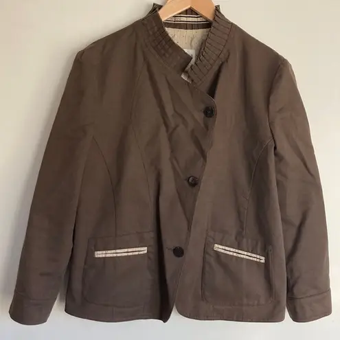 Armani Collezioni | Brown Textured Blazer sz 12