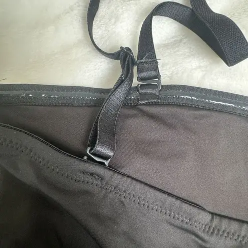 SKIMS Swim Strapless Monokini One Piece Removable Straps Black Onyx 2X Plus NWT