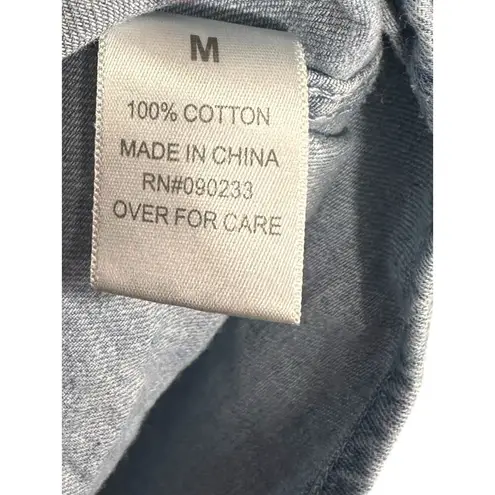 PacSun Denim Western Shirt Medium Embroidered Roses Blue