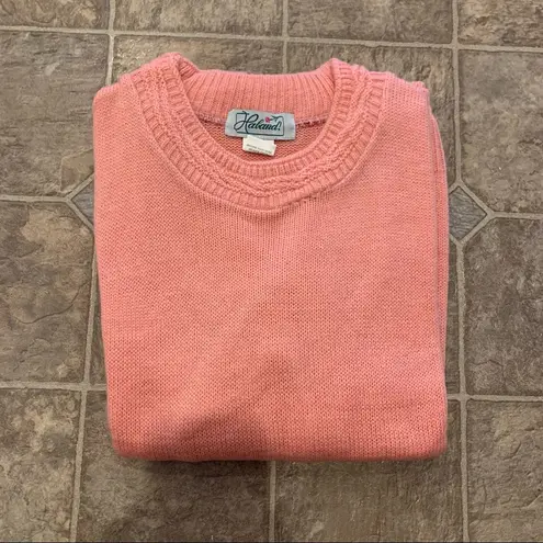 NEW Haband Pink Knit Acrylic Sweater Size M
