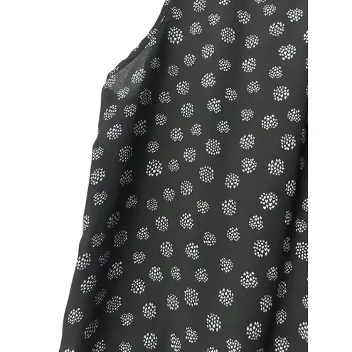 Spense L Sleeveless Button Front Tunic Dress Black Cottagecore Modest Bohemian Size L