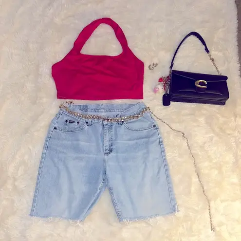 Y2K red halter top Size L