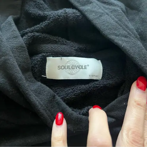 SoulCycle SoHo NYC Sz XS Black Hoodie Open Back