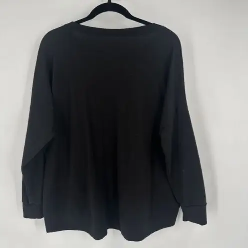 SoulCycle West End Washington DC Large Black Spellout Pullover Sweatshirt