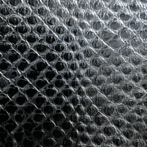 Clara Studio for Asymmetry Vtg Black Lizard Embossed Leather Bag 24K Gold Handle