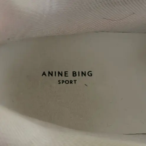 ANINE BING Sport Women’s Dina White/Off-White Lace Up Leather Sneakers Size 9