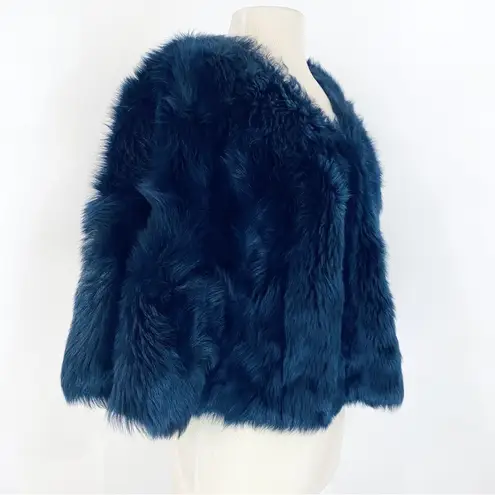 Club Monaco  collection dyed lamb fur pullover