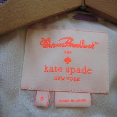 Kate Spade  Silk Print Ruffle Wrap Dress