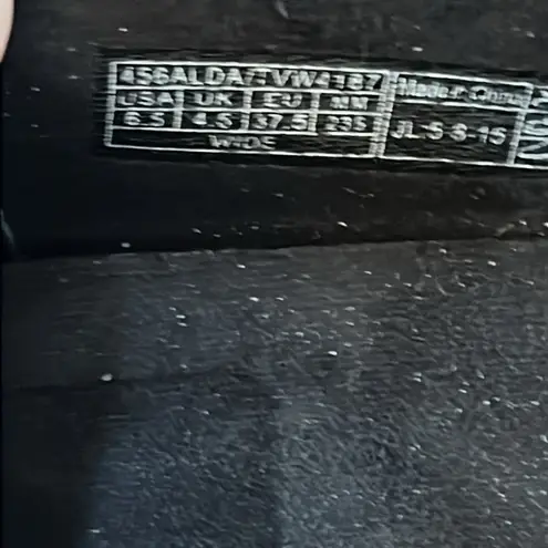 Vionic ALDA Black Snake Print Chain Leather Slip On Driving Loafers Size 6 1/2