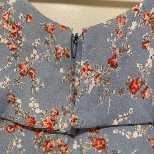 Lulus Radiant Rosa Light Blue Floral Print
Ruffled Mini Dress