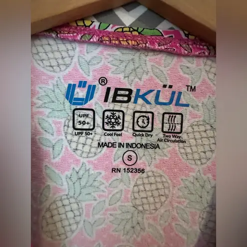 NWT Ibkul | Chantal Hot Pink/Lime Print Sleeveless Mock Dress, size S Pink