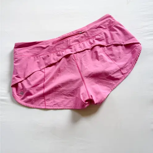 Lululemon Women's Pink  Speed Up Athletic Shorts size 12