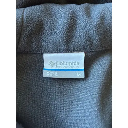 Columbia  Black and Purple Fleece Pullover Jacket