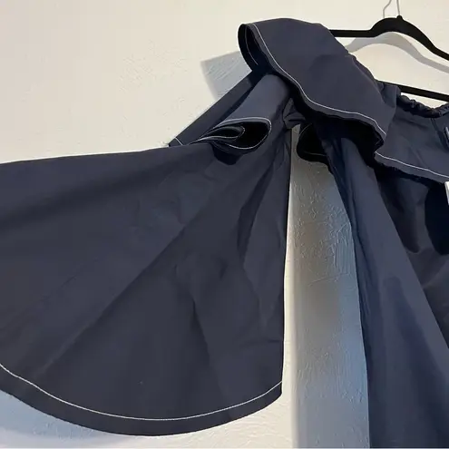 Alexis Rachel Off-the-Shoulder Ruffle Mini Dress Navy Blue NWT S